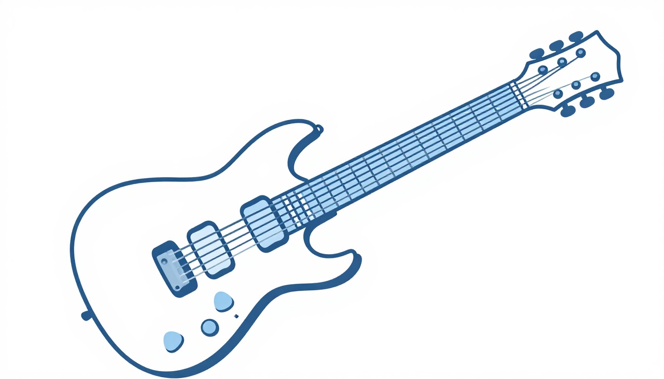A close-up of a pick striking a single string near the bridge pickup of an electric guitar