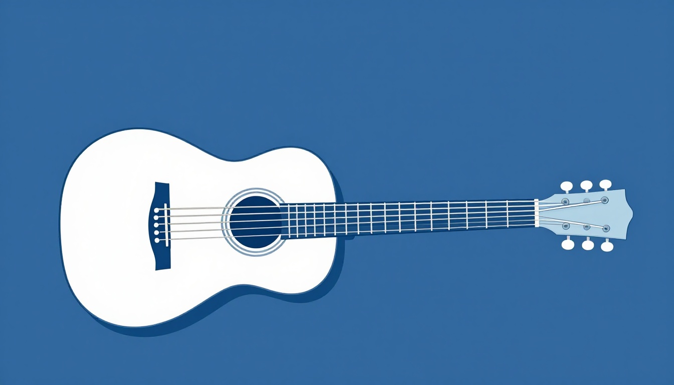 A left hand fretting a barre chord shape high on an acoustic guitar neck near the upper frets